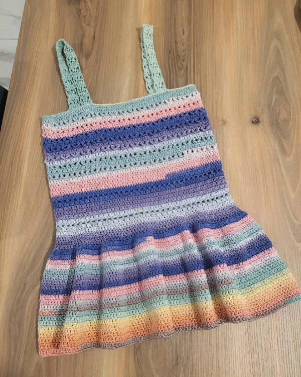 It's So Yarn Handmade Crochet Girl's Summer Dress