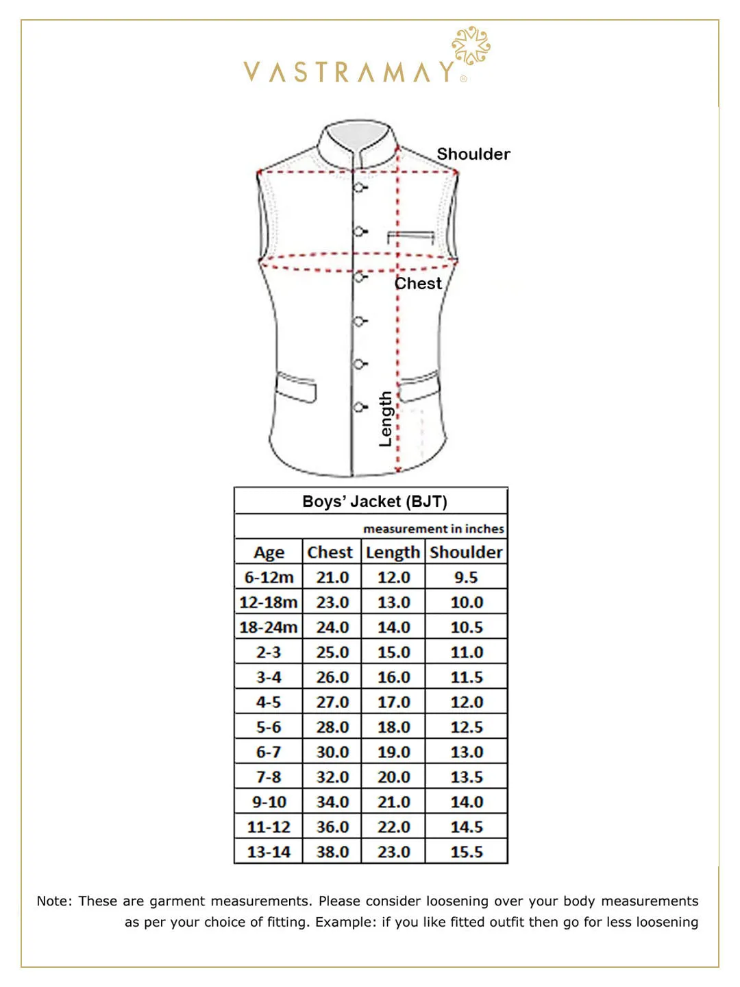 Jashvi Boys' Grey Cotton Blend Nehru Jacket