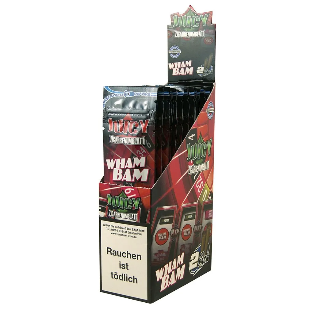 Juicy Double Wraps Blunt Cone Wrap - Wham Bam Flavoured