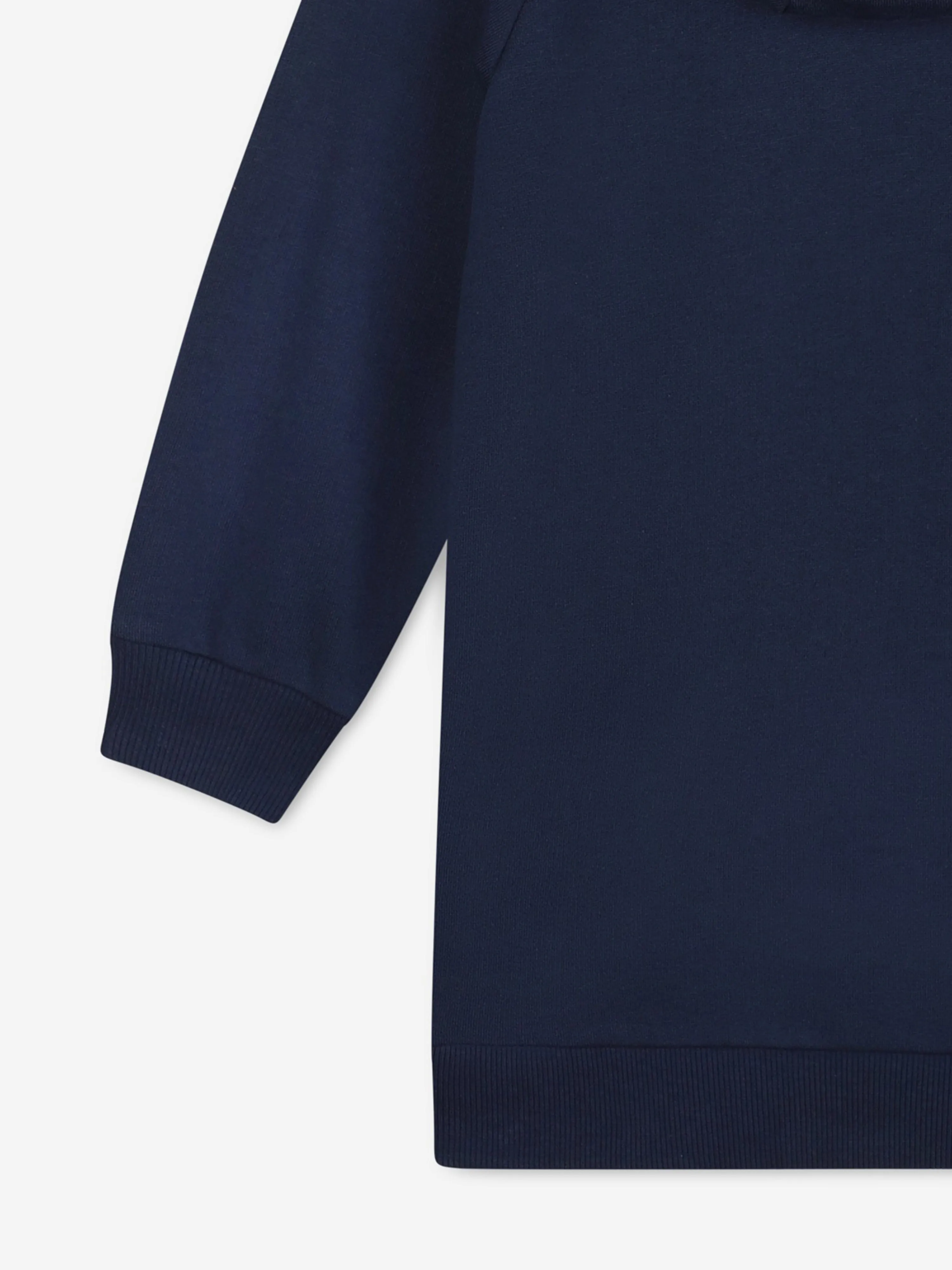 KENZO Girls Hooded Sweater Dress in Navy