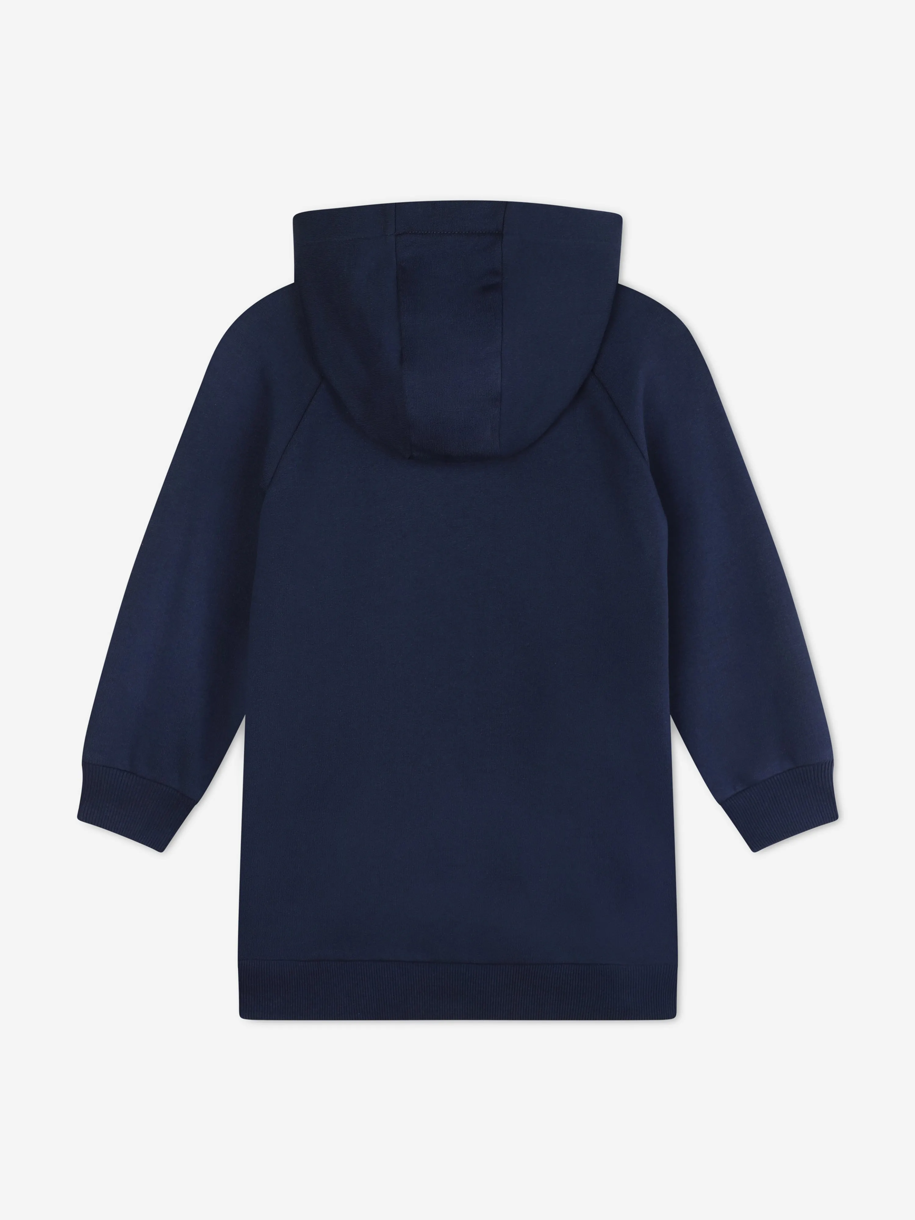 KENZO Girls Hooded Sweater Dress in Navy