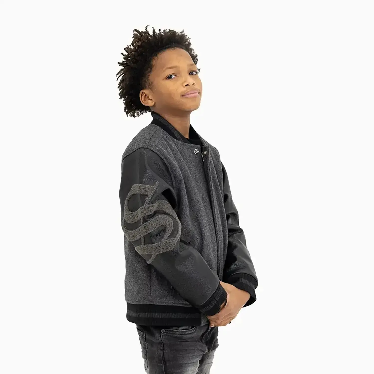 Kid's Shield Wool Varsity Jacket