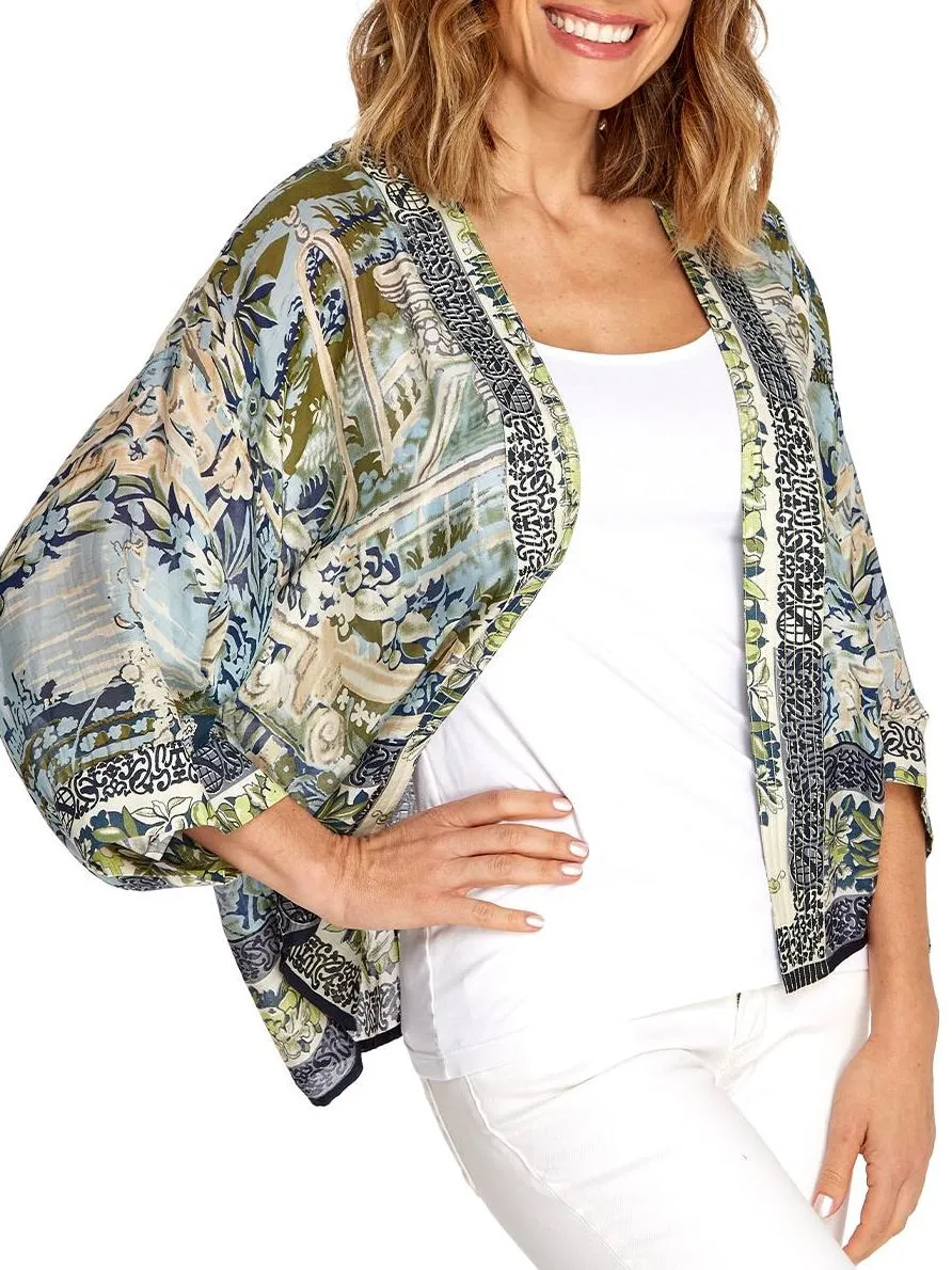 Kimono Jacket - Tapestry Sea