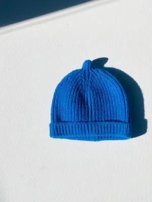 knit beanie | blue