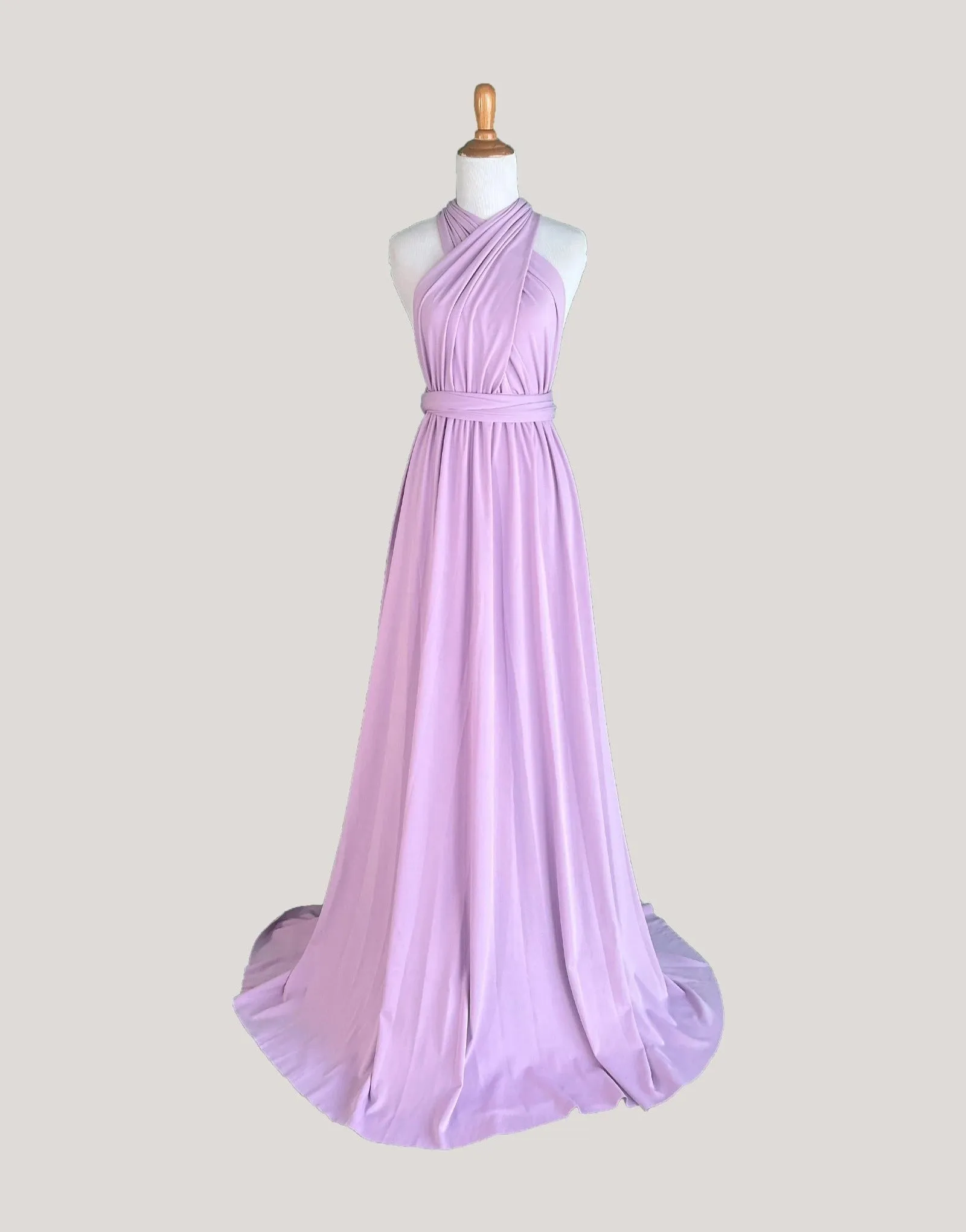 Lavender/Wisteria Infinity Dress/ Wrap Convertible Bridesmaid Dress-S102