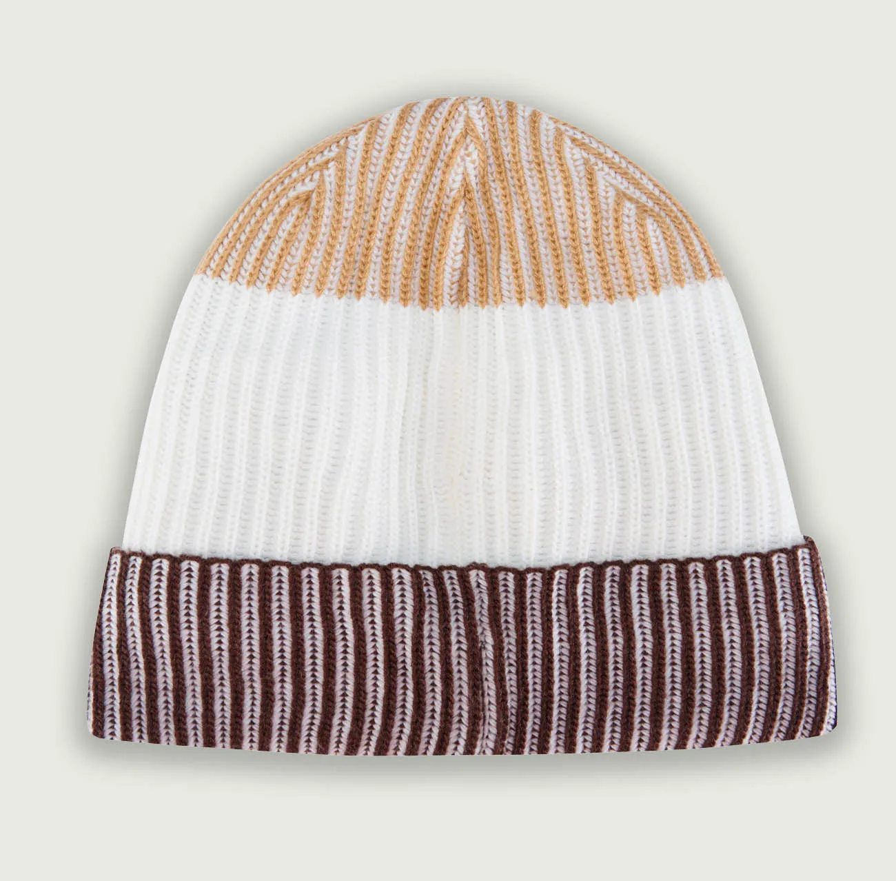 LEAKDRY ArcticShield Rolled Edge Beanie Yellow-Brown