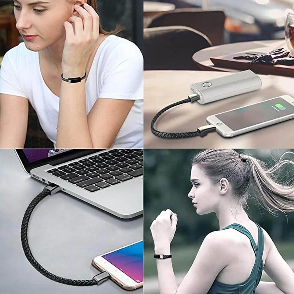 Leather Mini USB Bracelet Charger