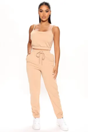 Lets Lounge Jogger Set - Tan