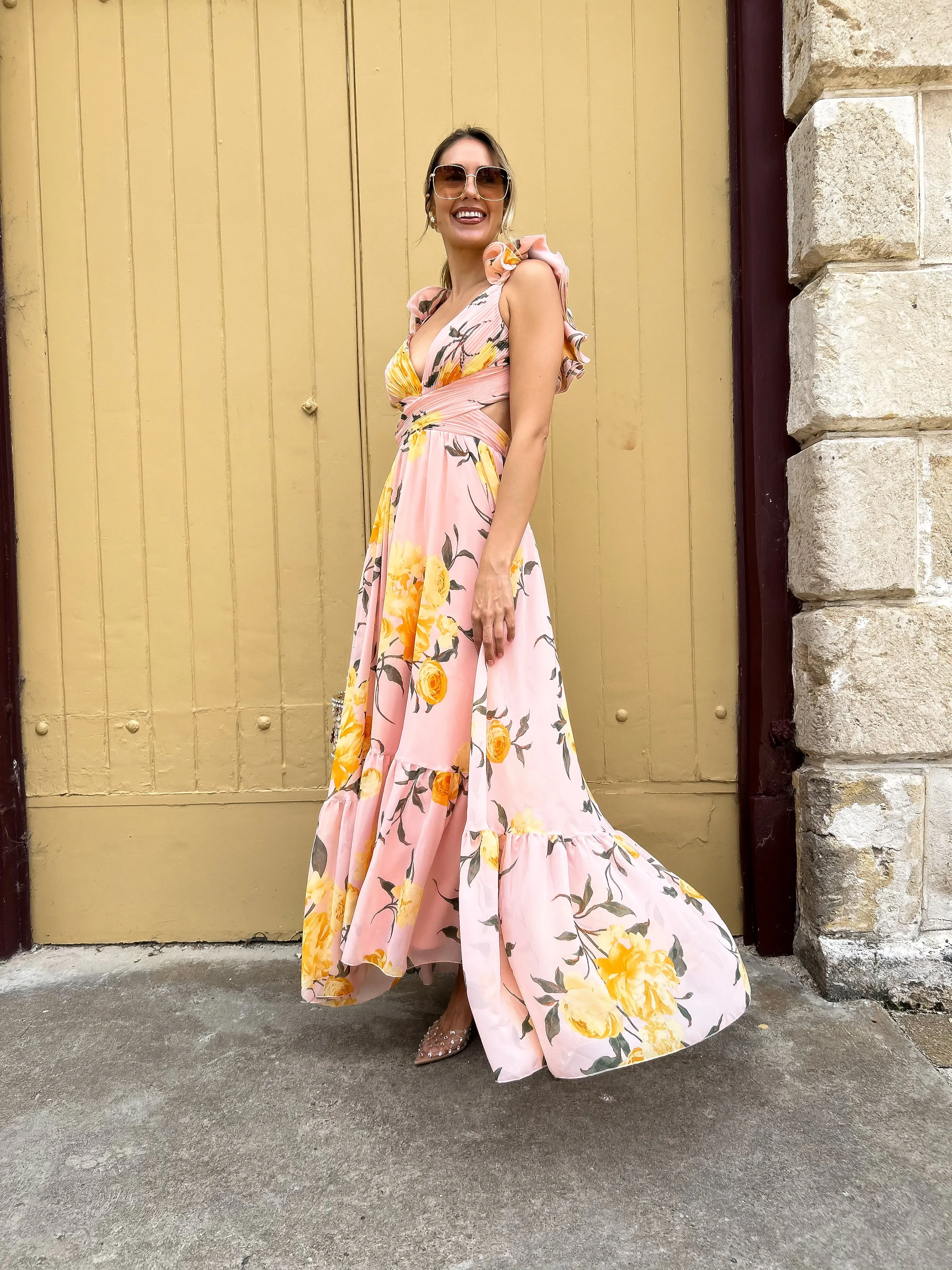 LEXI Maxi Dress - Blush Floral