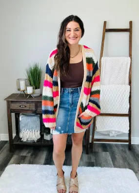 Life in Technicolor Knit Cardigan