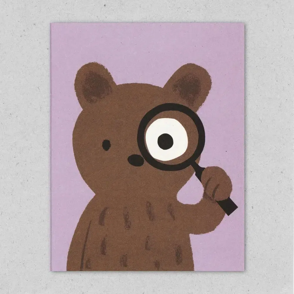 Lisa Jones Studio - Inspector Bear card