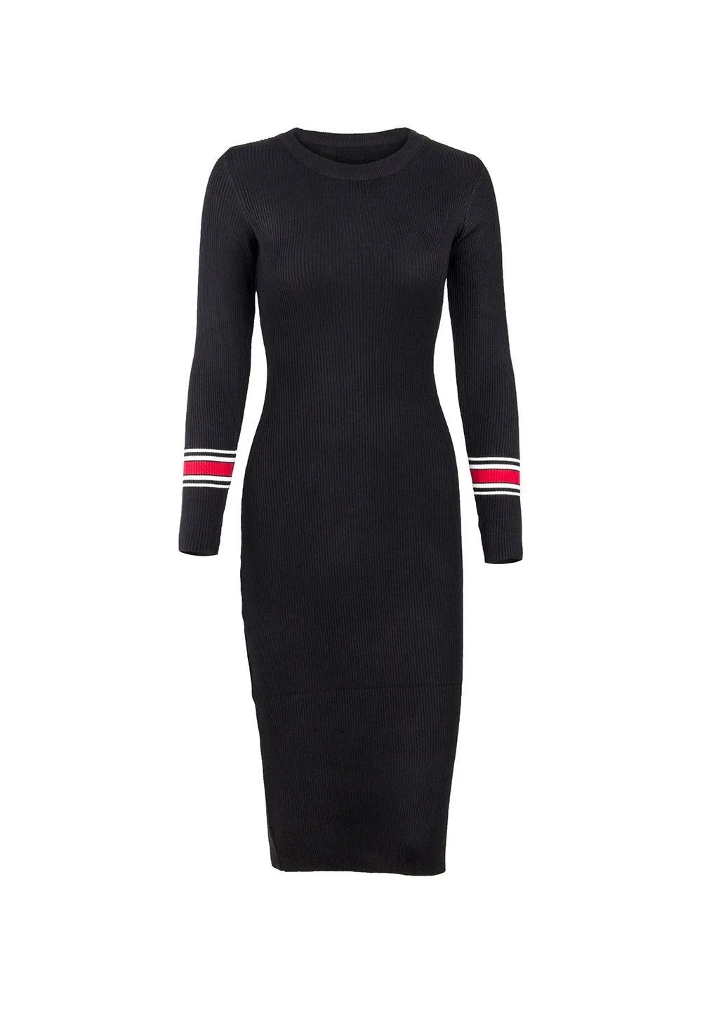 Long-sleeved Knit Bodycon Dress