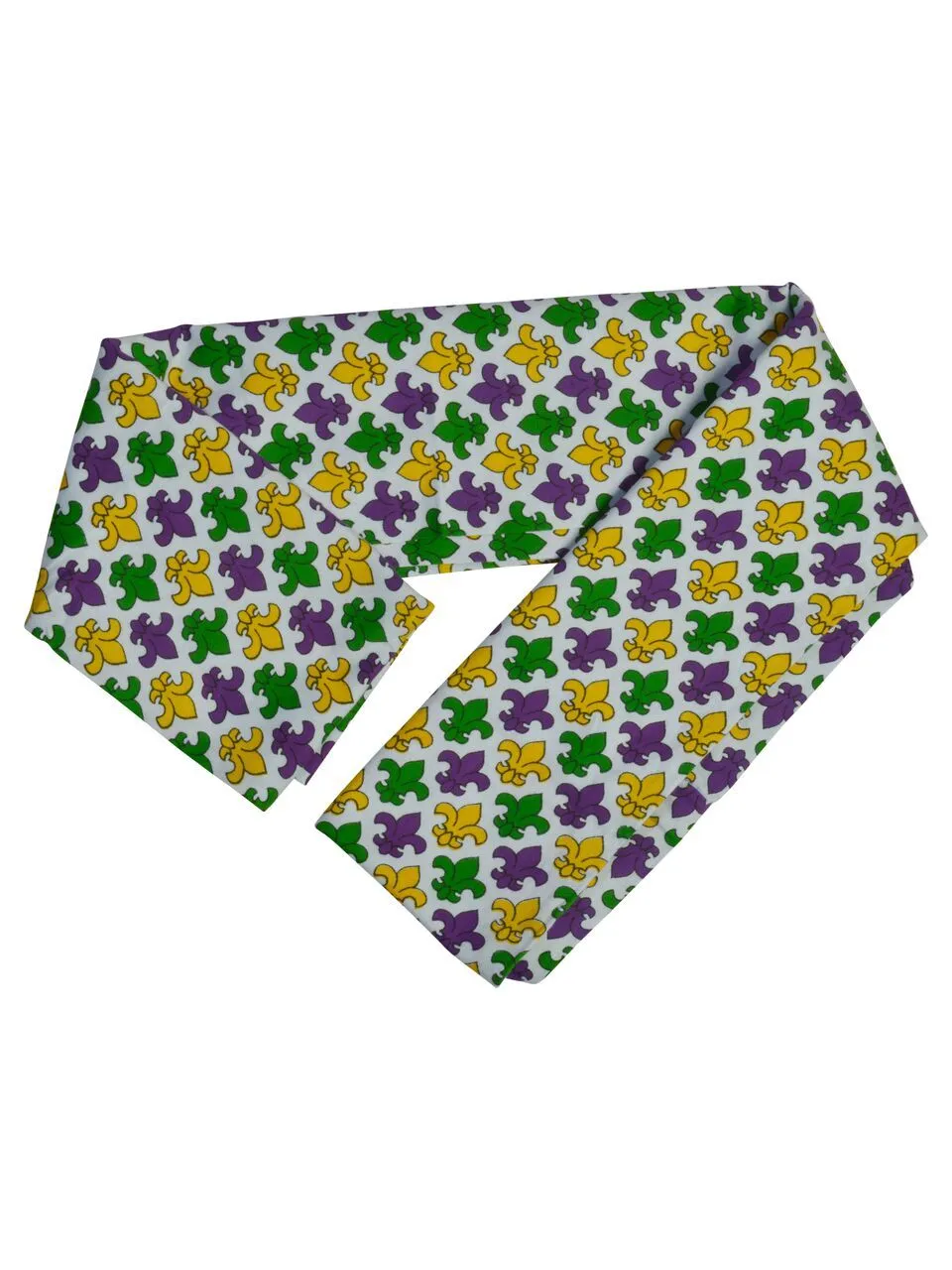 Mardi Gras Fleur De Lis Infinity Scarf