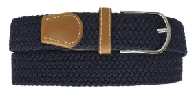 Marshal Braided Elastic Stretch Belts with Metal Buckle S111