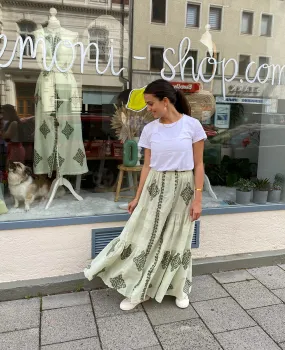 MAXI SKIRT "IKARIA" GREEN TEA