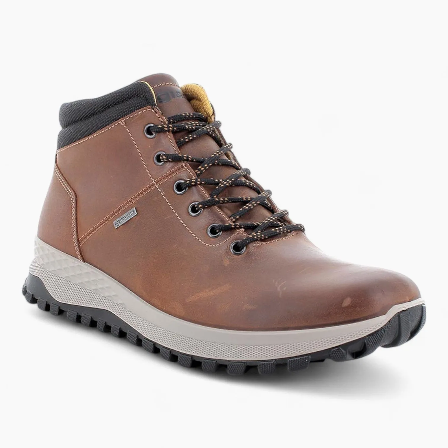 Men's Brown Leather GORE-TEX Boots by IGI&CO – Waterproof & Comfortable