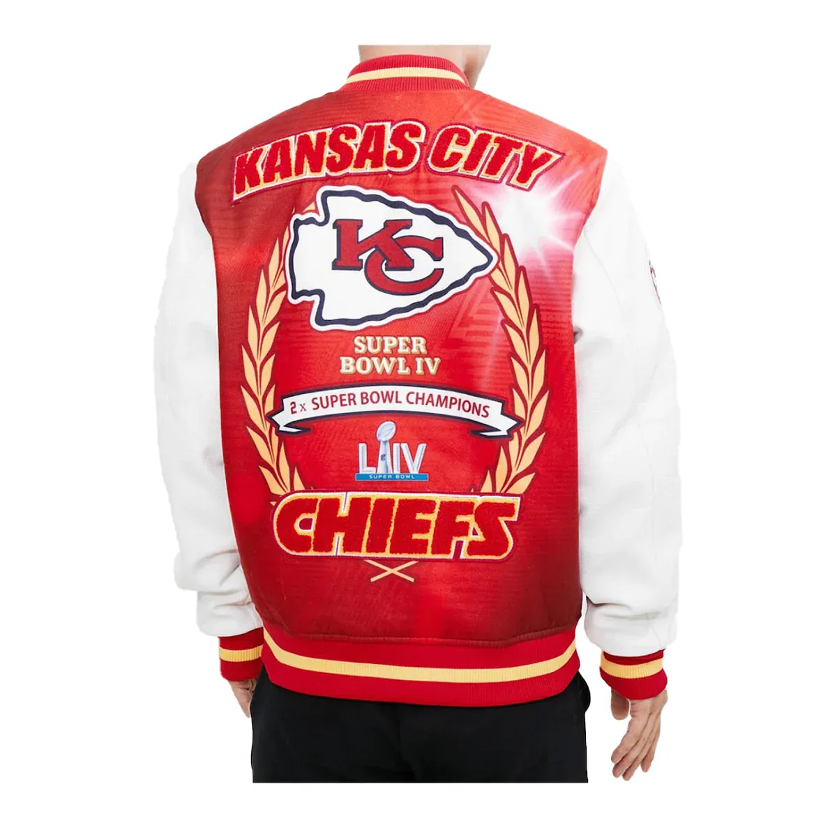 Men's Kansas City Chiefs Remix Varsity Satin Jacket