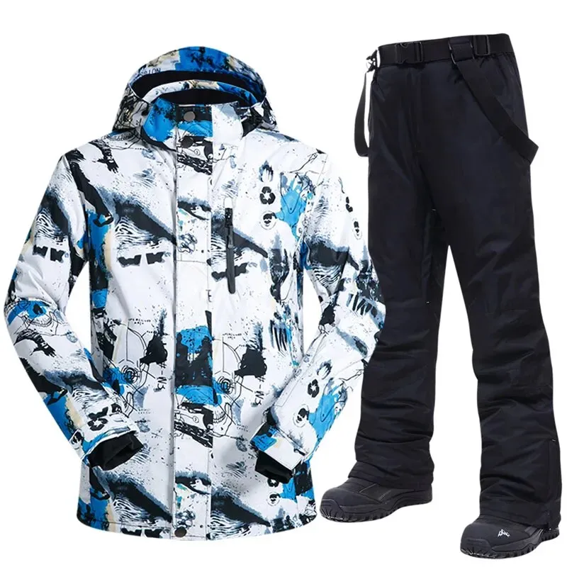 Men's Ski Snowboard Snow Jacket And Pants Sets