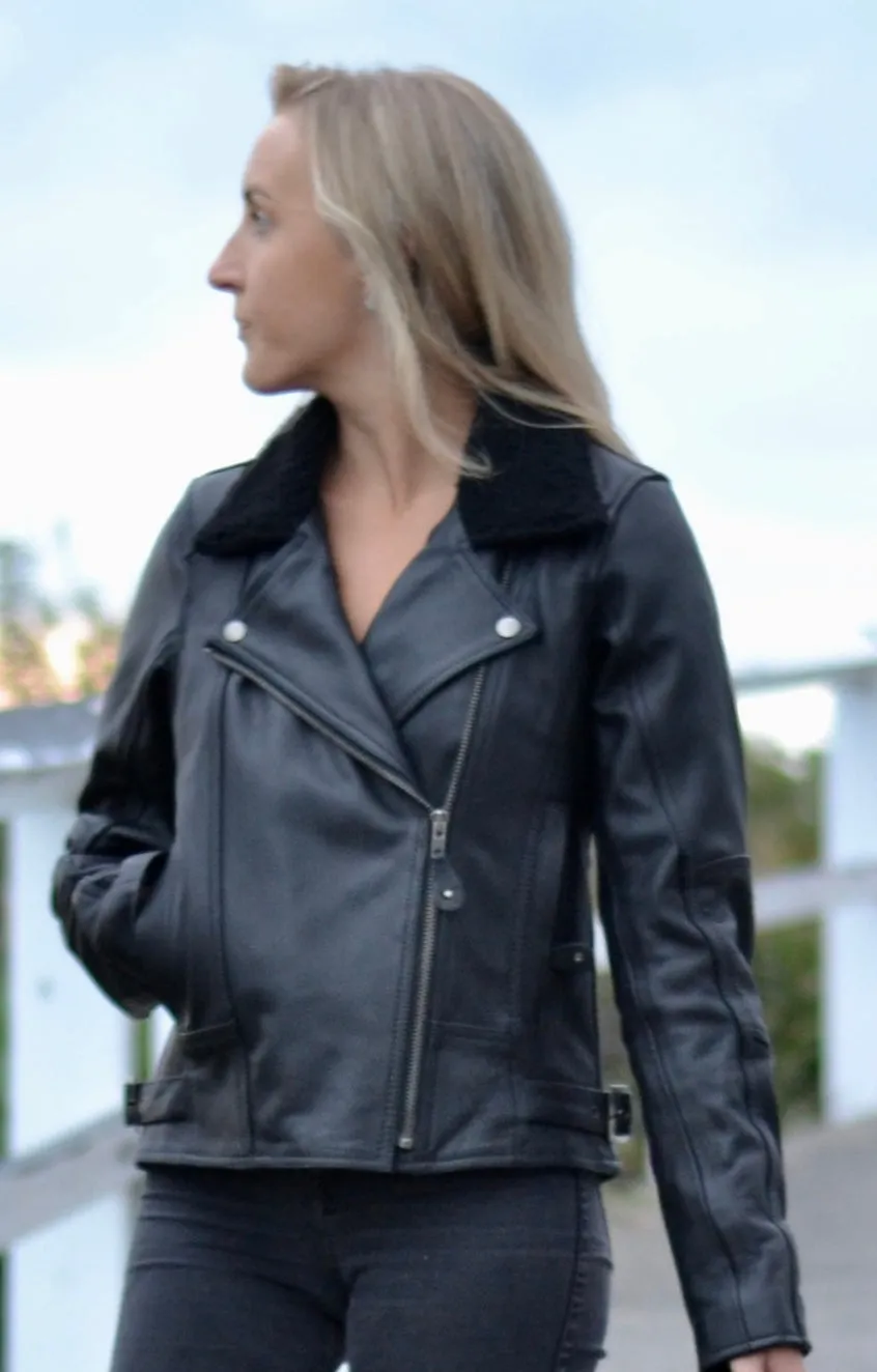 Merla Moto - Blackbird - Ladies Night Owl Leather Jacket