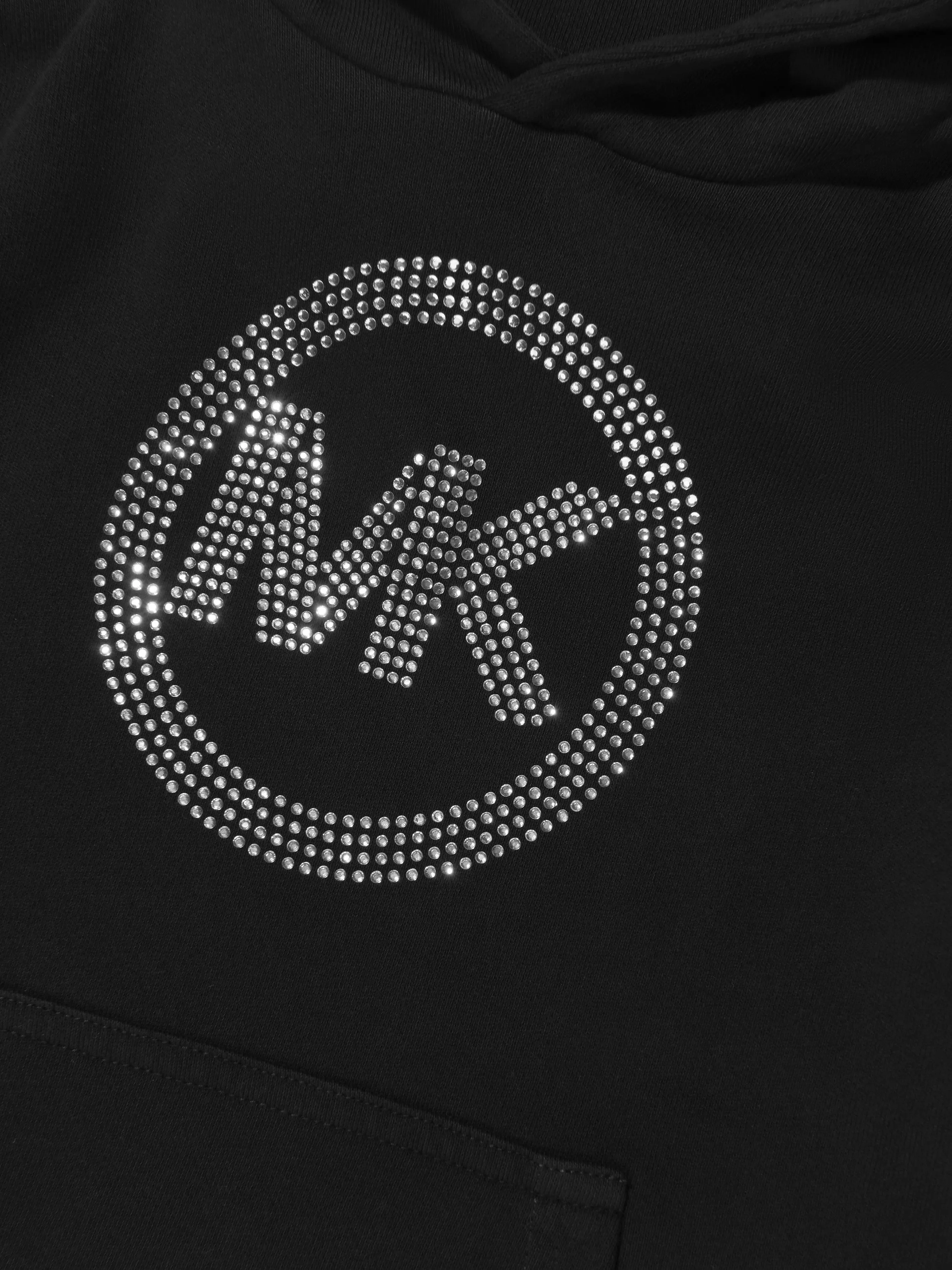 Michael Kors Girls Studded Logo Hooded Sweater Dress