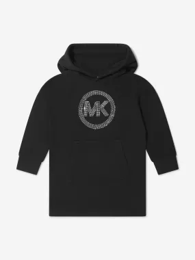 Michael Kors Girls Studded Logo Hooded Sweater Dress