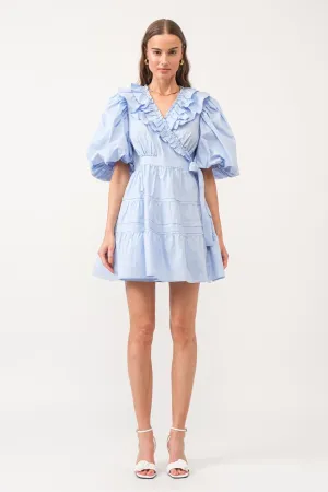 Milla Blue Poplin Mini Dress