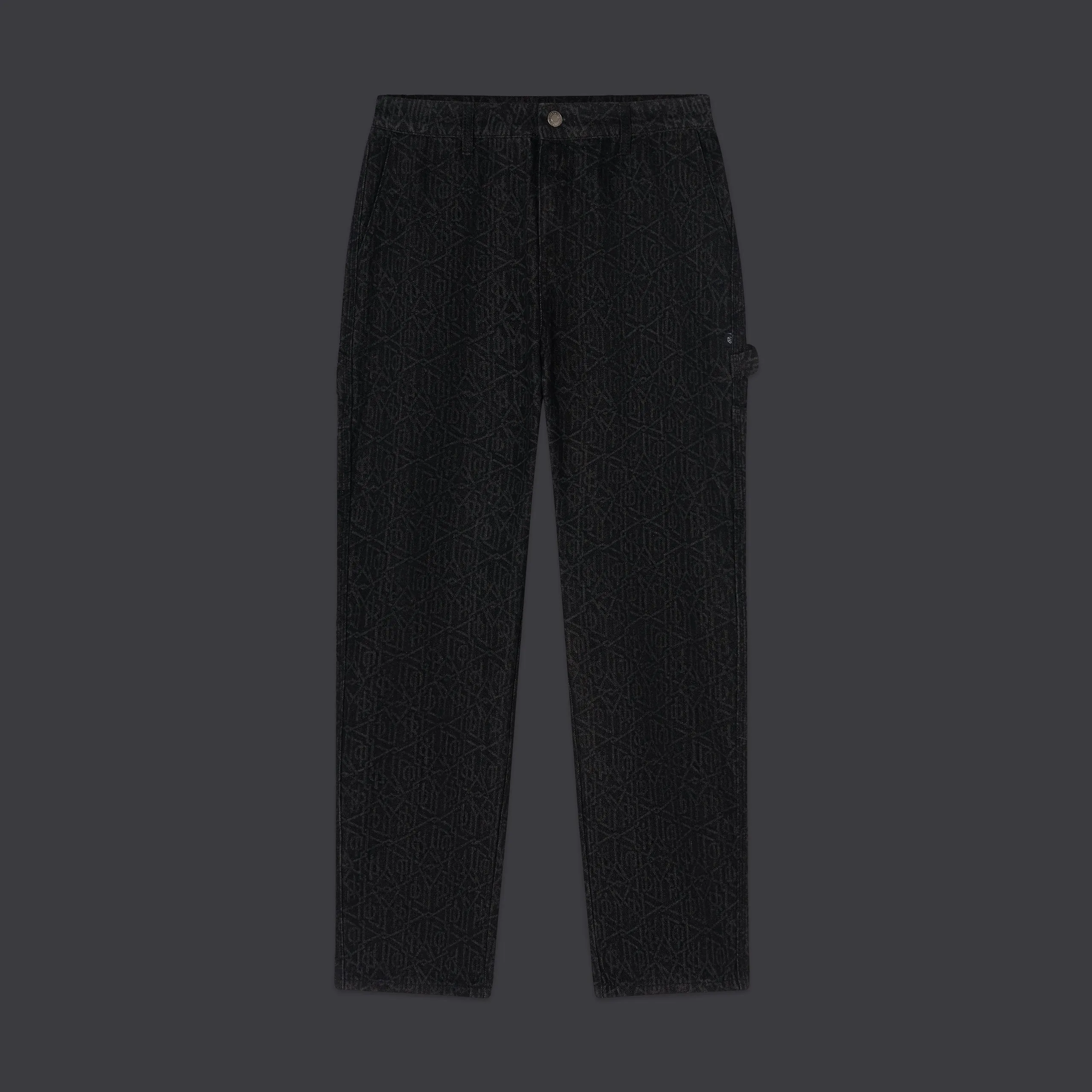 Monogram Laser Carpenter Pants Black