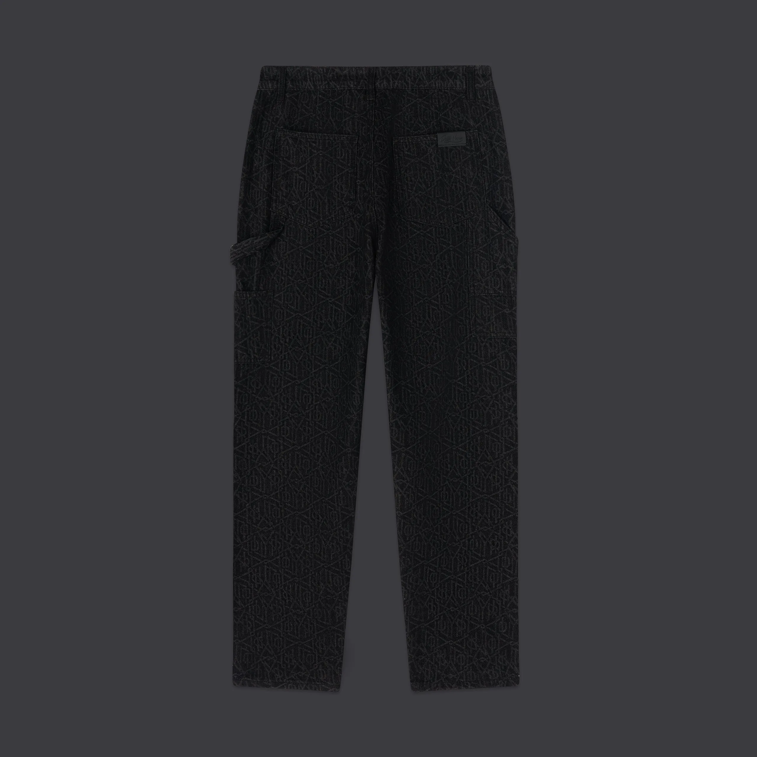 Monogram Laser Carpenter Pants Black