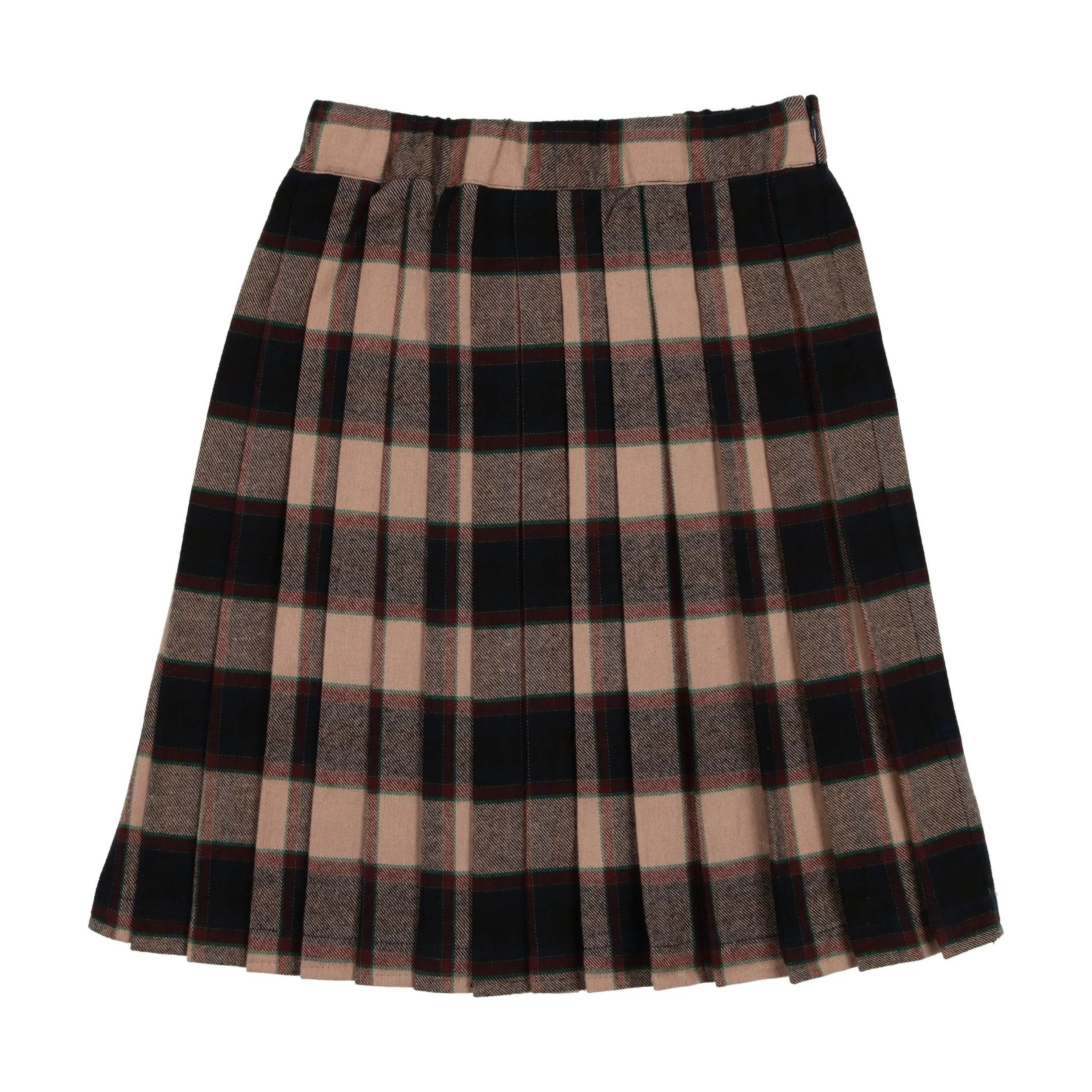 Navy Plaid Skirt