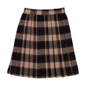 Navy Plaid Skirt