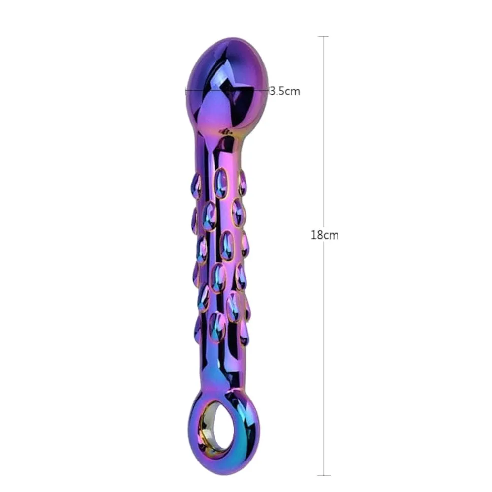 Neo-Chrome Anal Glass Dildo