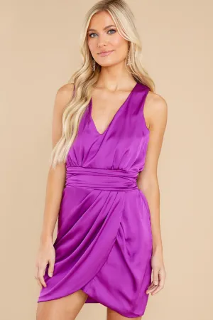 Never Too Much Bright Purple Dress