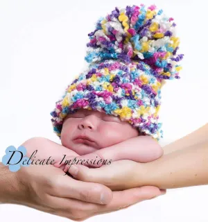 Newborn Sprinkles Pom Hat