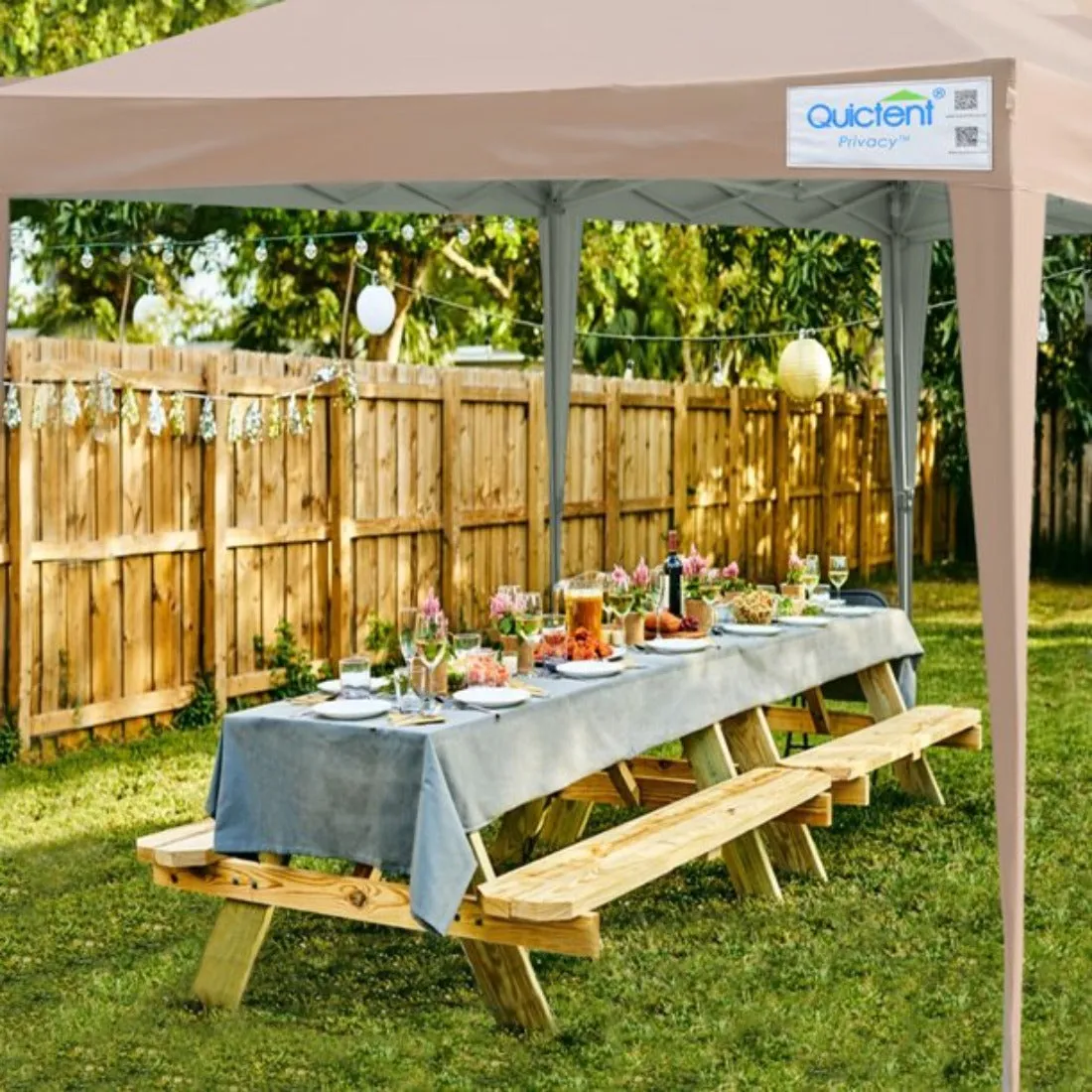 No-Side 10' x 20' EZ Pop Up Canopy