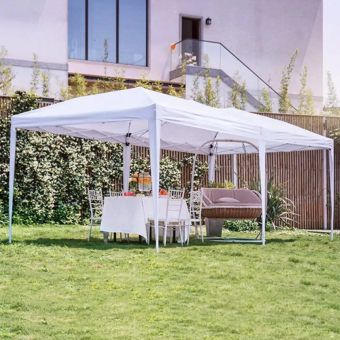 No-Side 10' x 20' EZ Pop Up Canopy