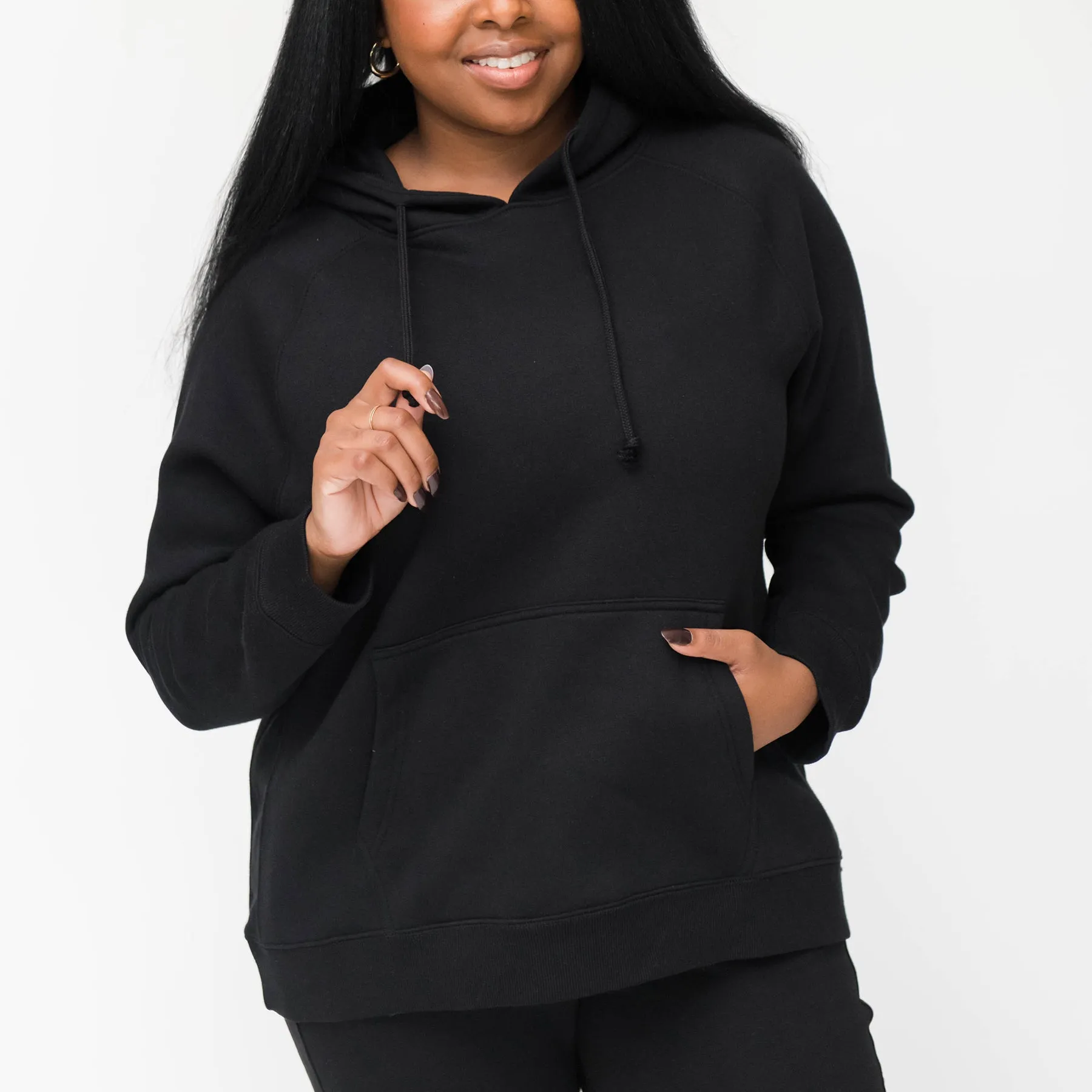 Noa Cozy Hoodie Sweatshirt | Black