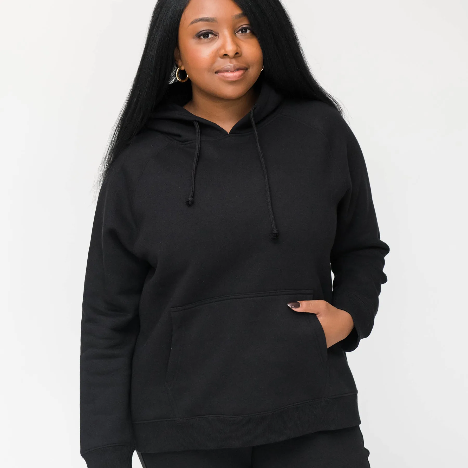 Noa Cozy Hoodie Sweatshirt | Black