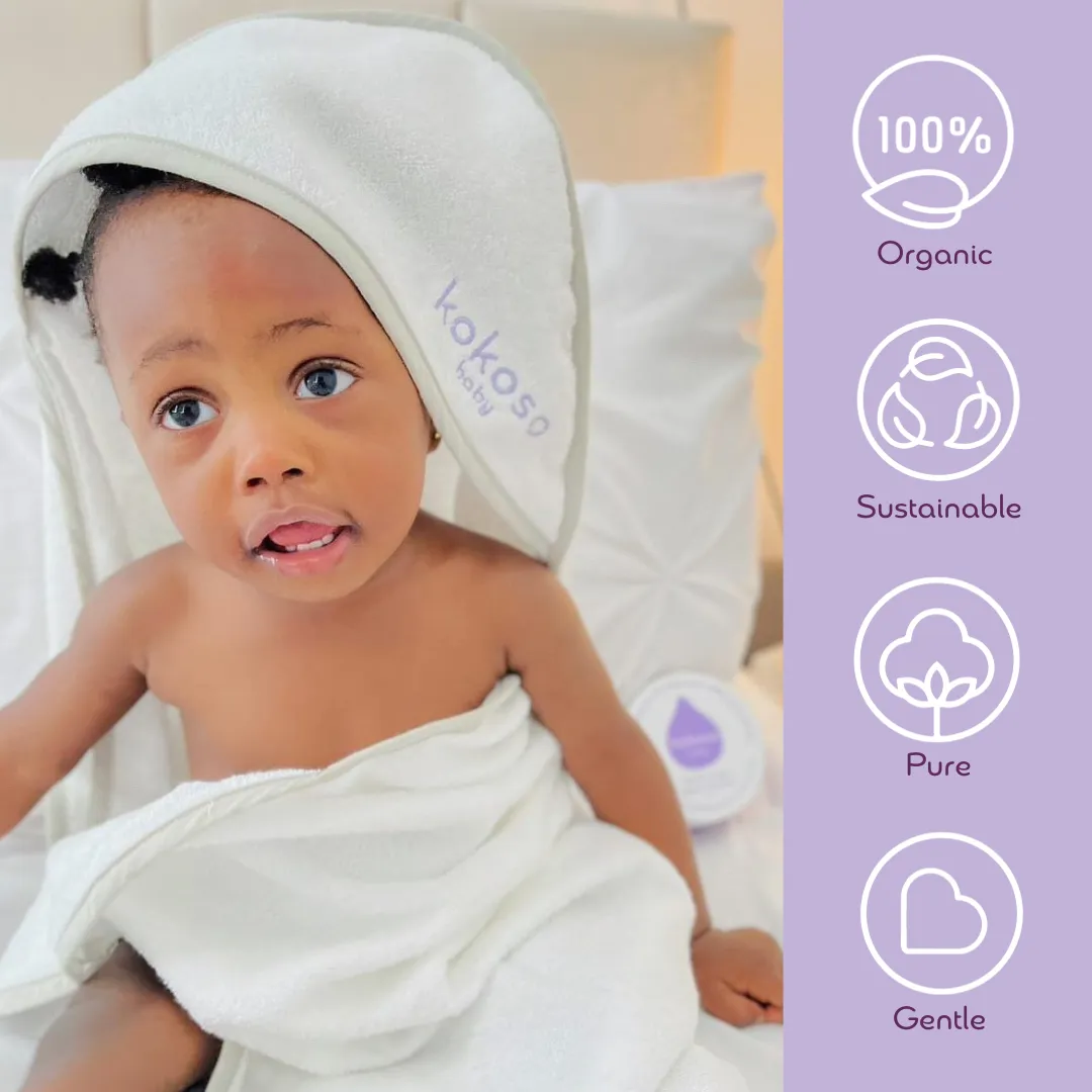 Organic Cotton Baby Towel With Hood