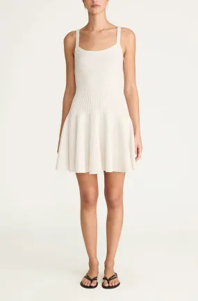 Ottoman Knit Dress - Blanc