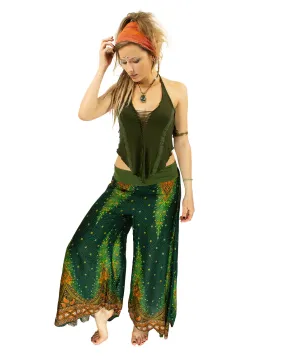 Palazzo Harem Pants Green