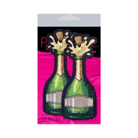 Pastease Champagne Bottle Sparkling Nipple Pasties Erupting Bubbly