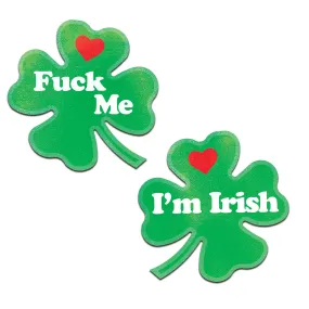 Pastease Fuck Me I'm Irish Shamrock Pasties