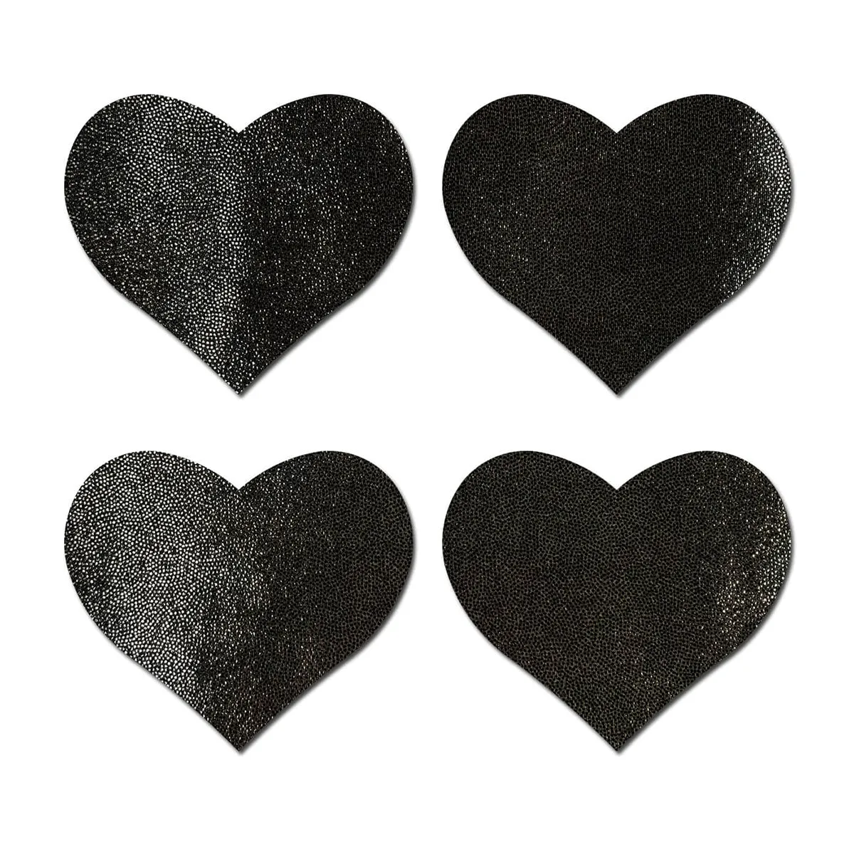 Pastease Petites Liquid Hearts Pasties Black 2-Pack