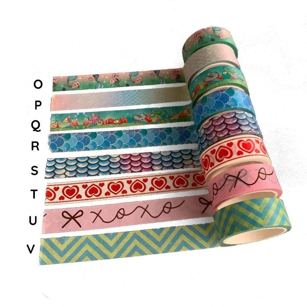 Patterned Biodegradable Washi Tape 15mm x 5m