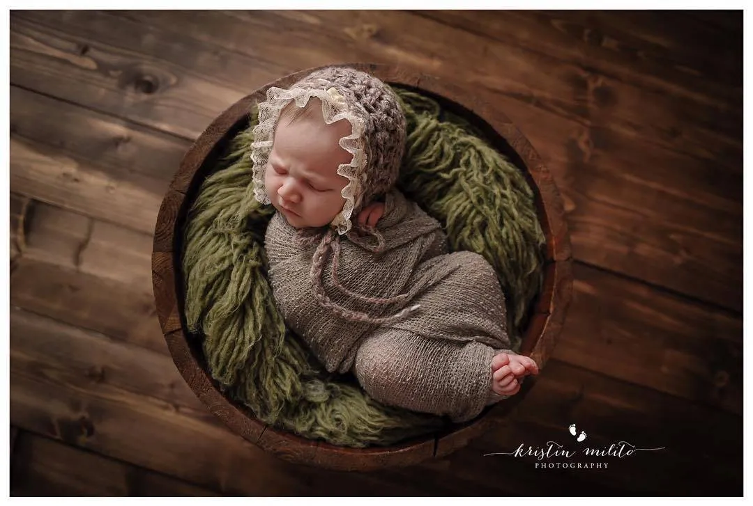 Prairie Newborn Lace Bonnet Hat