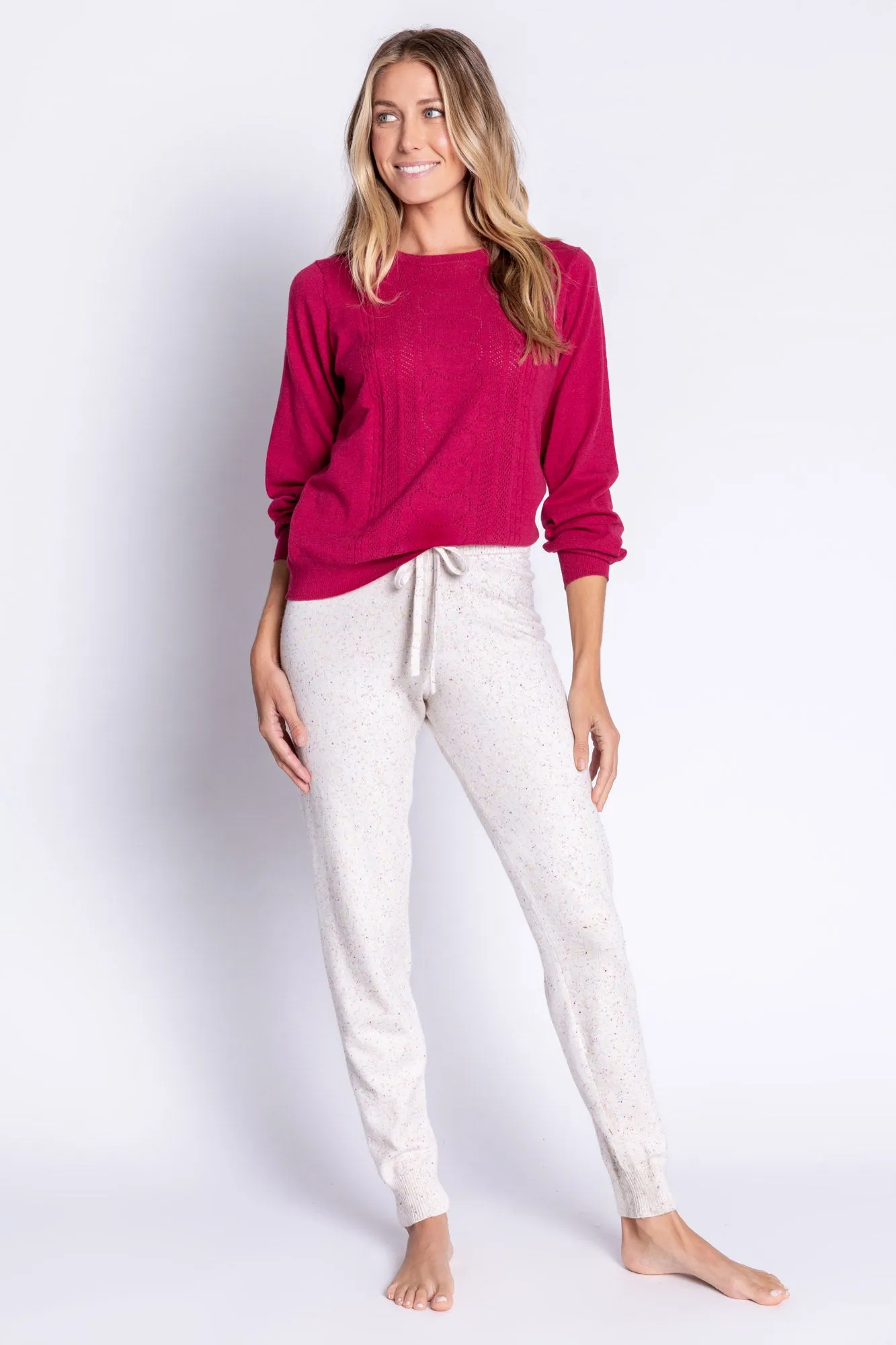 Pretty In Pointelle Long Sleeve Top