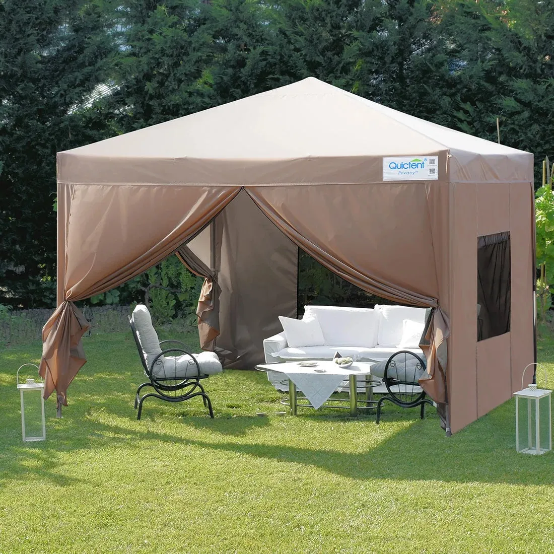 Privacy 8' x 8' Pop Up Canopy with Sides