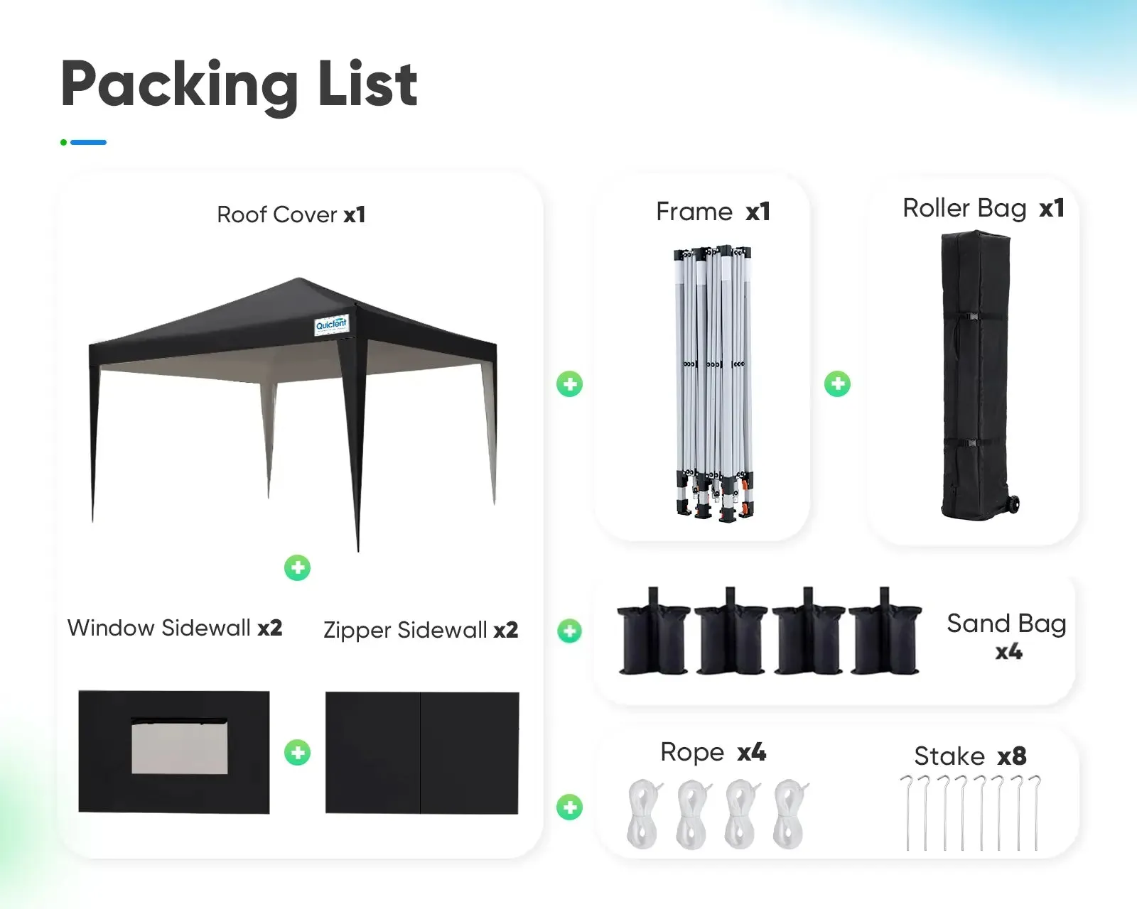 Privacy 8' x 8' Pop Up Canopy with Sides