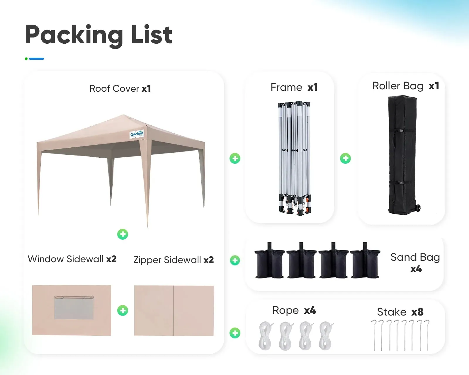 Privacy 8' x 8' Pop Up Canopy with Sides