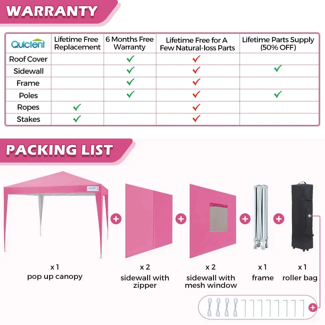 Privacy 8' x 8' Pop Up Canopy with Sides